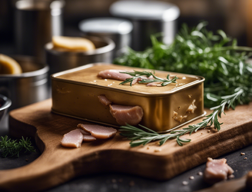 bloc de foie gras en conserve