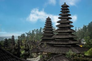 le temple Besakih en Indonésie