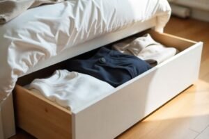 Rangement sous le lit