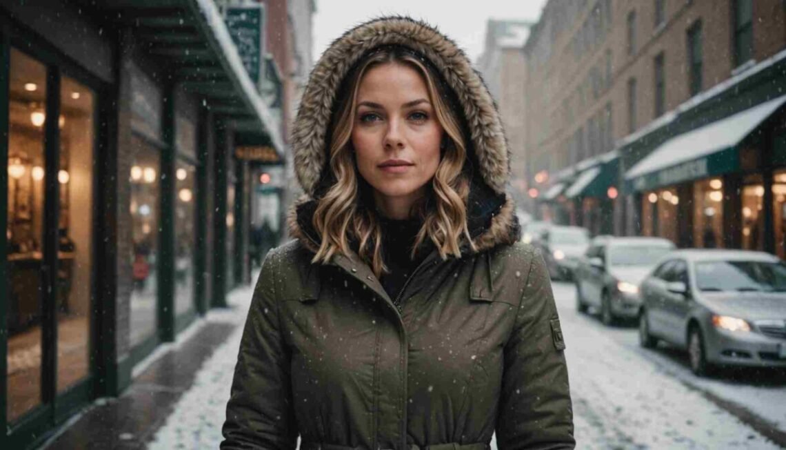 Manteau d'hiver pour femmes avec capuche en fausse fourrure