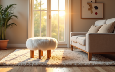 Comment intégrer un tabouret en fourrure pour créer une ambiance cocooning chez soi