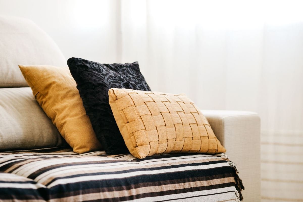 Housse de coussin lavable avec fermeture éclair