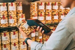 Scanneur de produit dans un rayonnement alimentaire