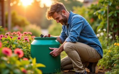 Installer un récupérateur d’eau de pluie au jardin